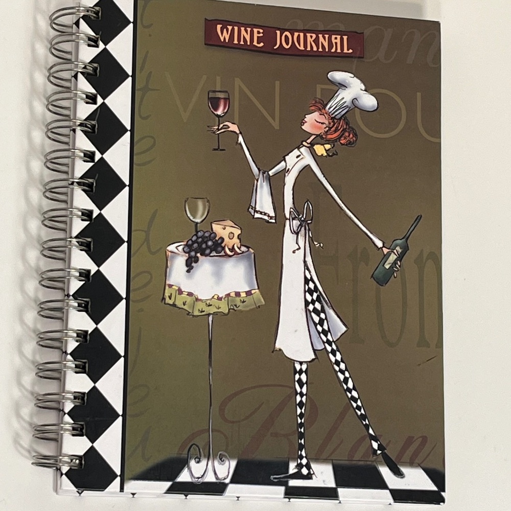 Spiral bound simple Wine Journal - Gift idea for wine parties, tasting, etc.